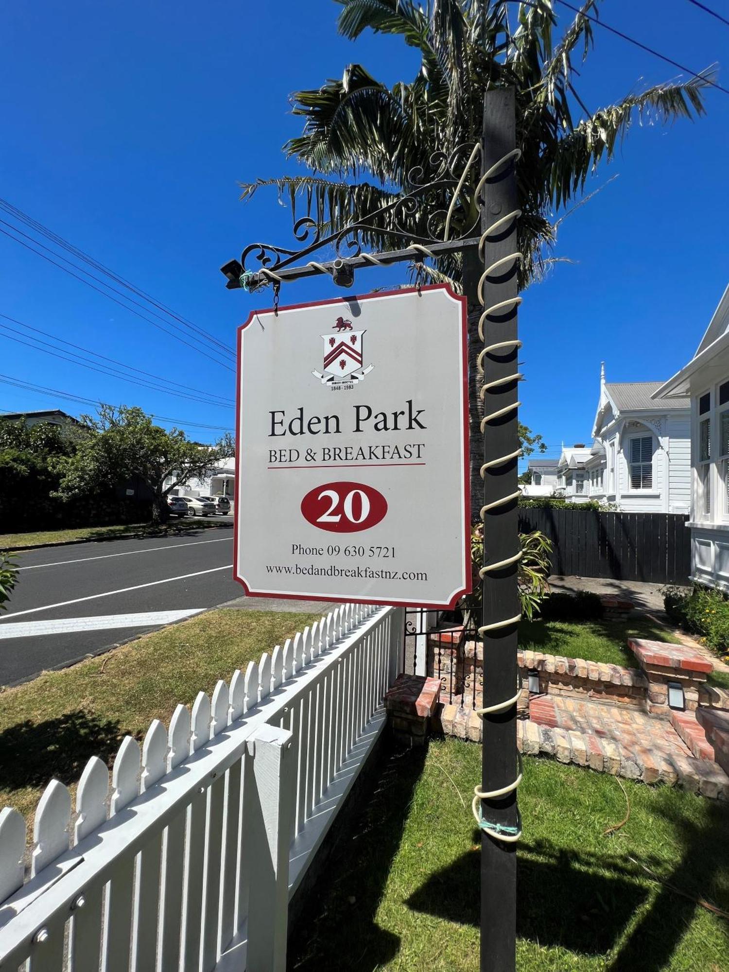 Eden Park Bed And Breakfast Inn Auckland Eksteriør billede
